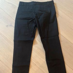 Black BR cotton pants with stretch.